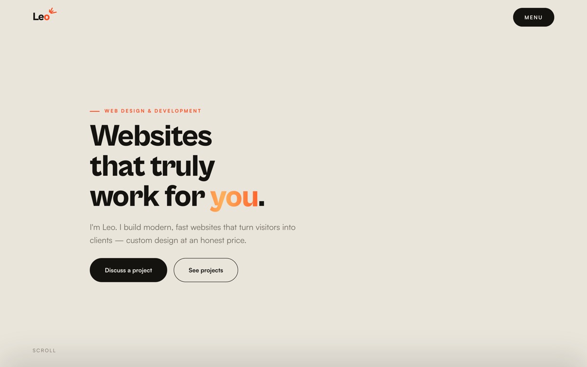 Website Leo — Portfolio